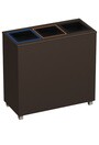 SHACK 3-Stream Customizable Recycling Station 58L #NISH5803BRU