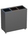 SHACK 3-Stream Customizable Recycling Station 58L #NISH5803GRI