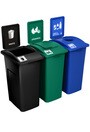 WASTE WATCHER XL Station de recyclage avec panneau 96 gal #BU203206000