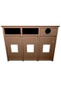 AURA Lockable 3-Stream Recycling Station 96 Gal #BU212363000