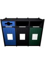 VISION Station de recyclage extérieur 3 voies 96 gal #BU105333000