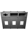 VISION Outdoor 3-Stream Recycling Station 96 Gal #BU200152000