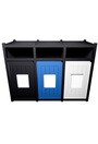 VISION 3-Ways Mixed Recycling Station 96 Gal #BU211066000