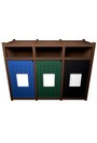 VISION 3-Ways Mixed Recycling Station 96 Gal #BU197400000
