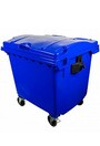 Bac roulant pour la collecte des déchets ou du recyclage 1100L #NI067043BLE