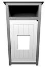 AURA Outdoor Waste Container with Panel 32 Gal #BU198241000