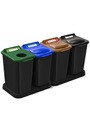 MOBILIA Îlot de récupération du recyclage à 4 voies 26L #NIMO264P200