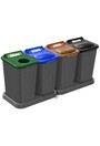 MOBILIA Îlot de récupération du recyclage à 4 voies 26L #NIMO264P300