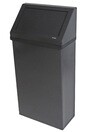 303-NL Poubelle murale avec couvercle battant 13 gal #FR303NLBLK0