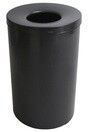 310 Round Stainless Steel Waste Container with Lid 33 gal #FR310BLK000