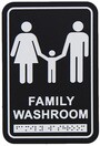 Pictogramme pour toilette familiale en braille #FR958BLK000