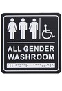Washroom Gender Neutral with Braille Emboss #FR966BLK000