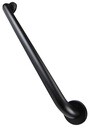 Barre d'appui en acier inoxydable antimicrobienne, noir #FR1001BLK24