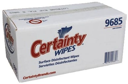 Chiffons industriels désinfectants humides Certainty #IN009685000 Chiffons industriels désinfectants humides Certainty #IN009685000