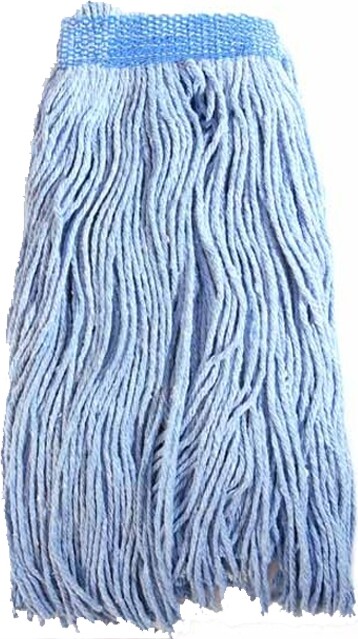 Synthetic Mop, Cut-End,  Narrow Band, Blue #CA001710BLE