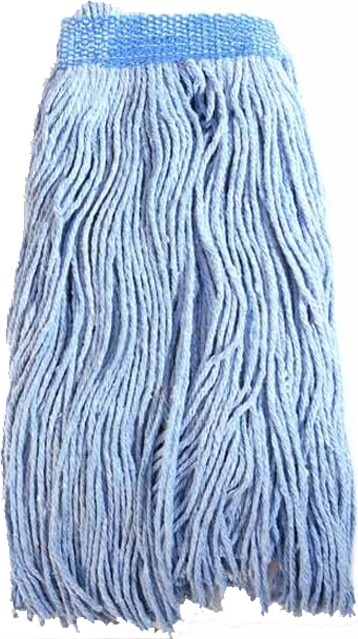 Synthetic Mop, Cut-End,  Narrow Band, Blue #CA001711BLE