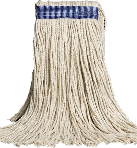 Vadrouille en coton, bande étroite, coupée, blanche #CA00FM24000 Vadrouille en coton, bande étroite, coupée, blanche #CA00FM24000
