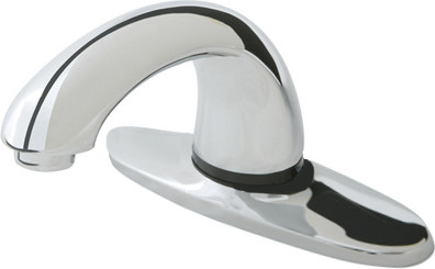 Robinet automatique en chrome poli Milano avec plaque de 8" #TC181896800 Robinet automatique en chrome poli Milano avec plaque de 8" #TC181896800