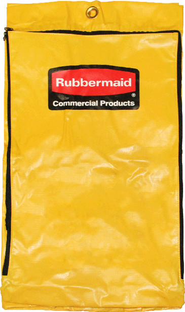 Sac en vinyle jaune pour le chariot 6173 de concierge Rubbermaid #RB196671900 Sac en vinyle jaune pour le chariot 6173 de concierge Rubbermaid #RB196671900