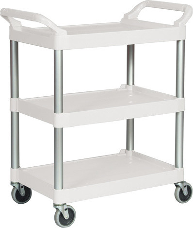 Chariot utilitaire 3 tablettes 3424-88 à roulettes pivotantes #RB342488CRE