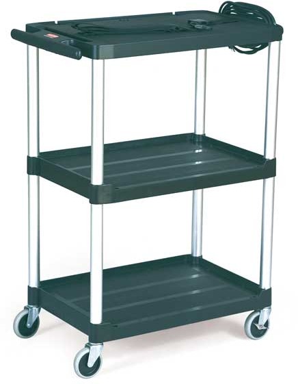 Audio-Visual Cart for 24" T.V., 3-Shelf & 4" Casters #RB009T30NOI