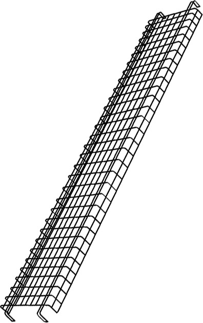 Tablette grillagée pour chariot de manutention StockMate #RB009T48NOI