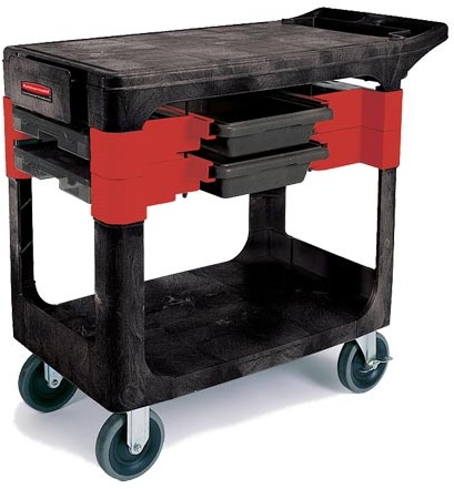 Working Cart with Storage Bin Rubbermaid 6180 #RB006180NOI