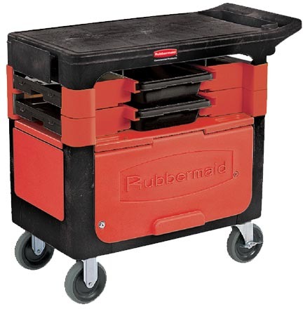 Working Cart with Storage Bin Rubbermaid 6180 #RB618088NOI