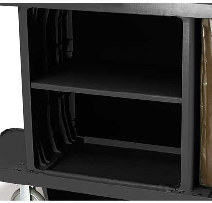 Tablette supplémentaire pour chariot à compartiment #RB006195NOI Tablette supplémentaire pour chariot à compartiment #RB006195NOI