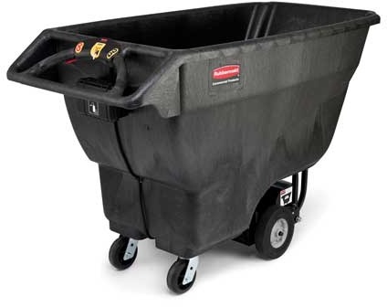 Chariot à bascule motorisé 1 verge cube Rubbermaid 1021 #RB001021NOI