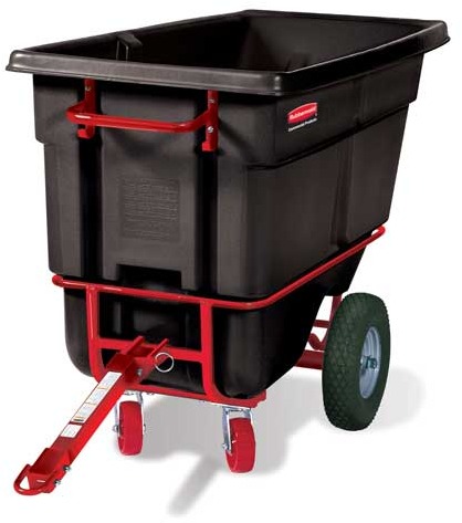 Chariot basculant à traineau 1/2 verge cube Rubbermaid 1306-41 #RB130641NOI