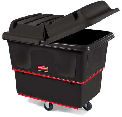 Chariot de buanderie cubique robuste 16 pieds cubes Rubbermaid 4716, Couvercle vendu séparément #RB004716NOI