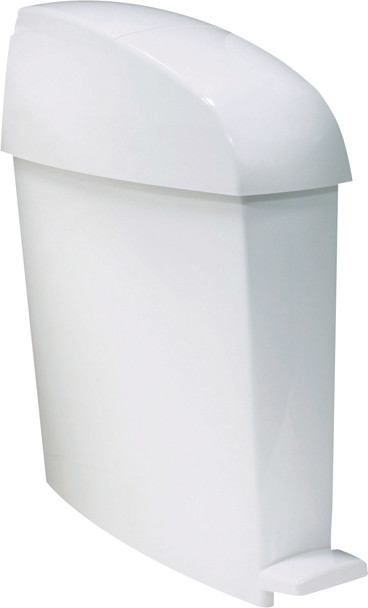 Poubelle sanitaire blanche avec pédale #TC750243BLA Poubelle sanitaire blanche avec pédale #TC750243BLA