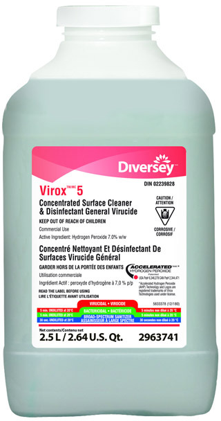 General Virucidal Cleaner Disinfectant Virox AHP 5 #JH296374100 General Virucidal Cleaner Disinfectant Virox AHP 5 #JH296374100