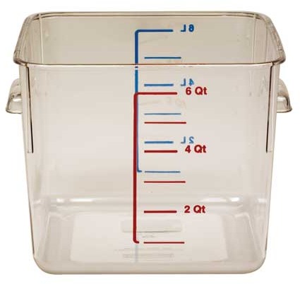 Polycarbonate Square Storage Containers #RB202095500