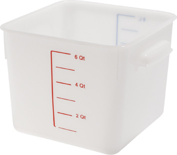 Boîtes carrées en polyéthylène pour l'entreposage #RB009F05BLA