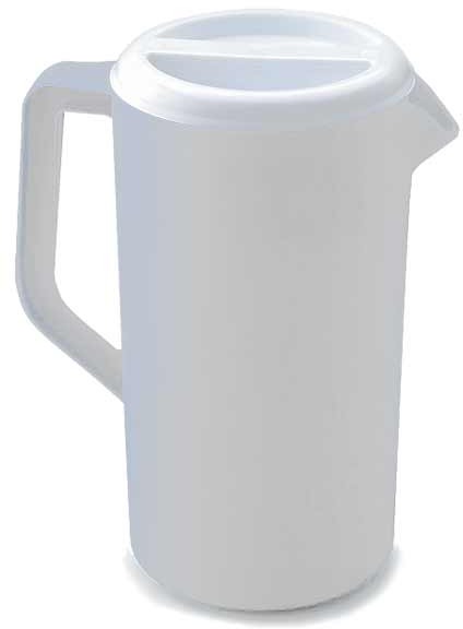 White Pitcher with Cover #RB3063RDBLA White Pitcher with Cover #RB3063RDBLA