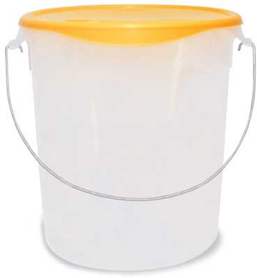 Round Storage Container with Handle #RB005729GRI