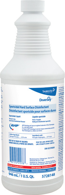 Nettoyant désinfectant sporicide pour surfaces dures SHSD #JH572814800 Nettoyant désinfectant sporicide pour surfaces dures SHSD #JH572814800