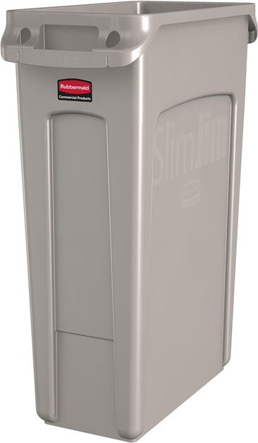 SLIM JIM Waste Container with Venting Channels 23 gal #RB354060BEI