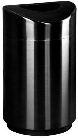 ECLIPSE Poubelle décorative ronde en acier inoxydable 30 gal #RB0R2030NOI