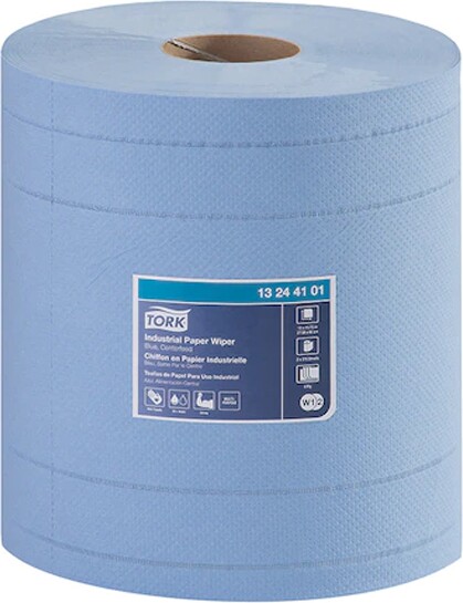 13244101 Tork Industrial Paper Towels, Centerpull, Blue #SC132441000