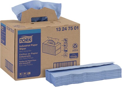 132475 Tork Handy Box Chiffons en papier en boîte pop-up, bleu #SC132475000