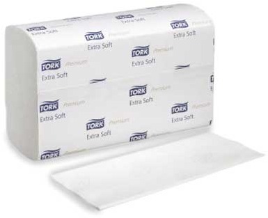 Essuie-mains à plis multiples blanc Tork Premium #SC100297000 Essuie-mains à plis multiples blanc Tork Premium #SC100297000