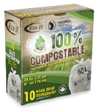 Sacs à ordures compostables pour cuisine 24 x 30 #GO824108000