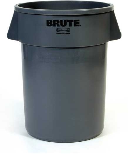 Poubelle grise pour usine alimentaire Rubbermaid 2643 Brute ACIA #RB264316GRI Poubelle grise pour usine alimentaire Rubbermaid 2643 Brute ACIA #RB264316GRI
