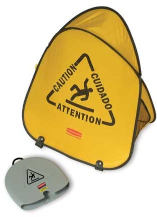 Folding Trilingual Safety Cone #RB009S07JAU