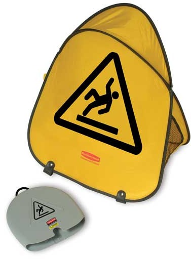 Folding Trilingual Safety Cone #RB0009S0725