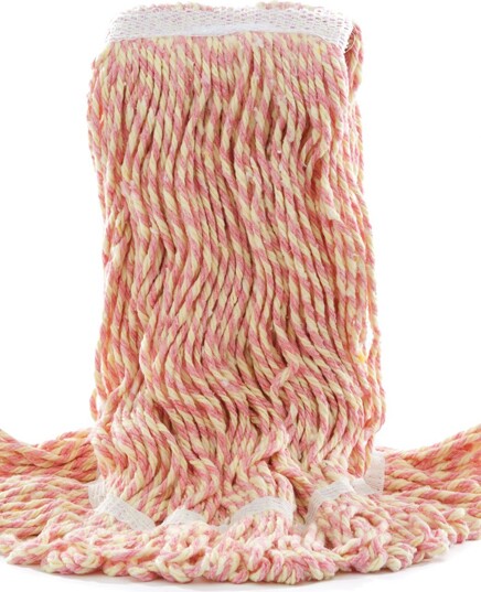 Antimicrobial Synthetic Wet Mop, Narrow Band, Looped-end, Orange #AG029520000 Antimicrobial Synthetic Wet Mop, Narrow Band, Looped-end, Orange #AG029520000
