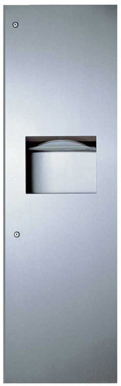 Wall Built-in 56'' Paper Dispenser and Waste Receptacle Combo Unit Bobrick B-3900 TRIMLINE #BOB39003000 Wall Built-in 56'' Paper Dispenser and Waste Receptacle Combo Unit Bobrick B-3900 TRIMLINE #BOB39003000